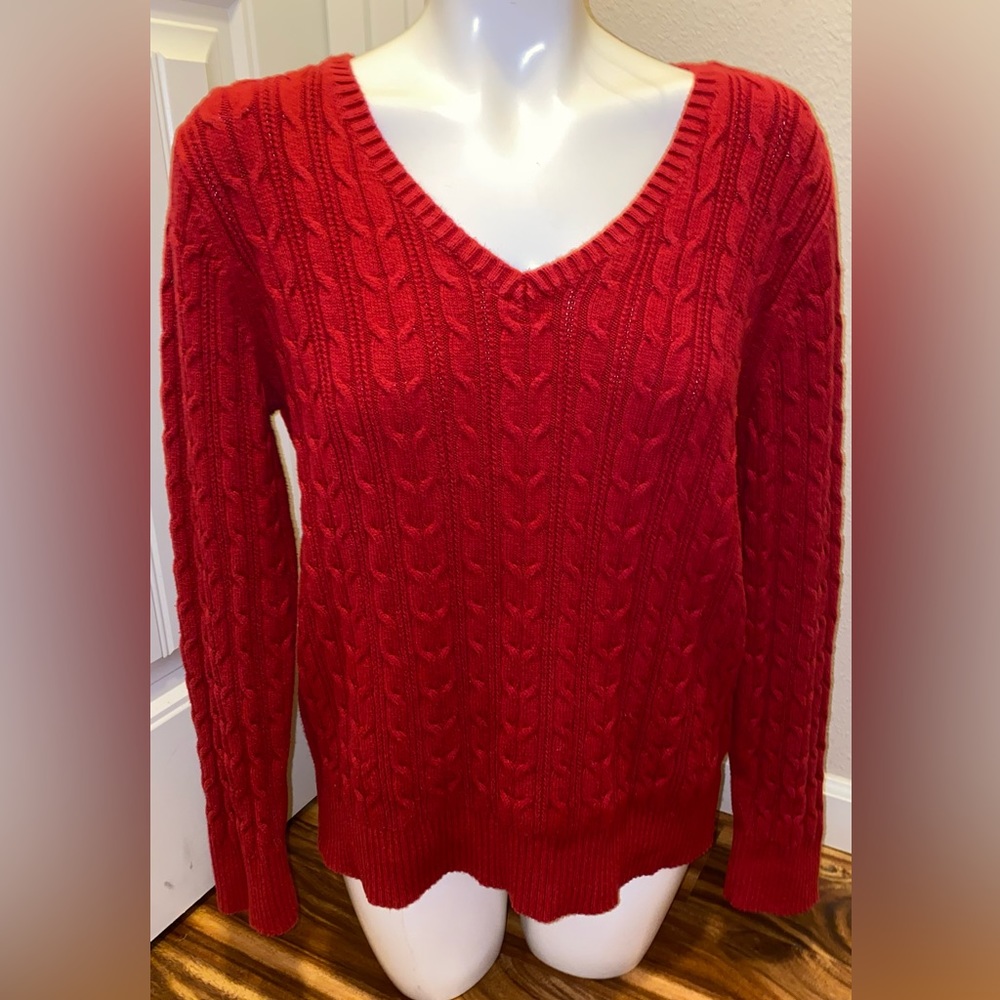 St. John’s Bay Red Thick Sweater
